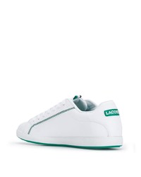 weiße Leder niedrige Sneakers von Lacoste