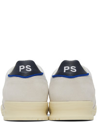 weiße Leder niedrige Sneakers von Ps By Paul Smith