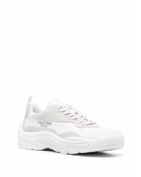 weiße Leder niedrige Sneakers von Valentino Garavani