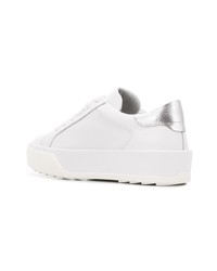 weiße Leder niedrige Sneakers von Hogan