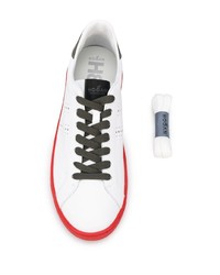 weiße Leder niedrige Sneakers von Hogan