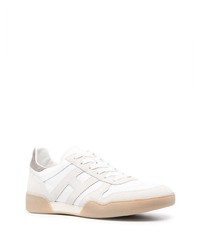 weiße Leder niedrige Sneakers von Hogan