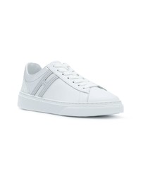 weiße Leder niedrige Sneakers von Hogan