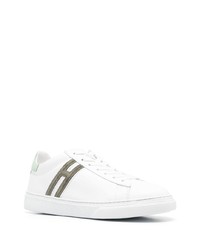 weiße Leder niedrige Sneakers von Hogan