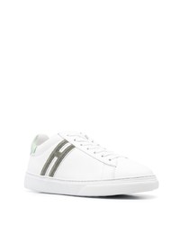 weiße Leder niedrige Sneakers von Hogan