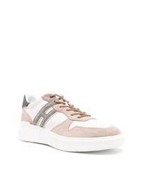 weiße Leder niedrige Sneakers von Hogan