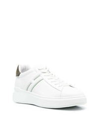 weiße Leder niedrige Sneakers von Hogan