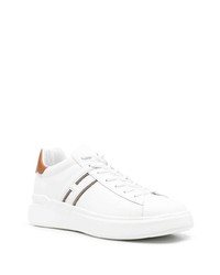 weiße Leder niedrige Sneakers von Hogan