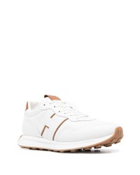 weiße Leder niedrige Sneakers von Hogan