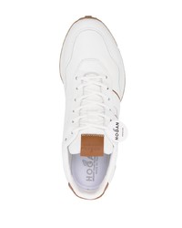 weiße Leder niedrige Sneakers von Hogan