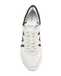 weiße Leder niedrige Sneakers von White Premiata