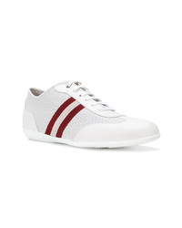 weiße Leder niedrige Sneakers von Bally