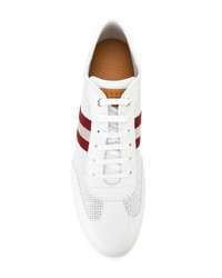 weiße Leder niedrige Sneakers von Bally