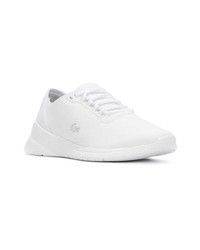 weiße Leder niedrige Sneakers von Lacoste