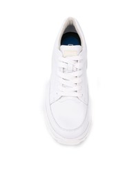 weiße Leder niedrige Sneakers von Camper