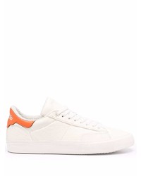 weiße Leder niedrige Sneakers von Heron Preston