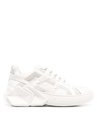 weiße Leder niedrige Sneakers von Hide&Jack