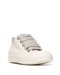 weiße Leder niedrige Sneakers von Rick Owens