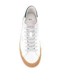 weiße Leder niedrige Sneakers von D.A.T.E