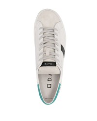 weiße Leder niedrige Sneakers von D.A.T.E