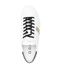 weiße Leder niedrige Sneakers von D.A.T.E