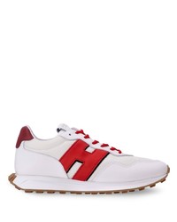 weiße Leder niedrige Sneakers von Hogan