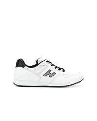 weiße Leder niedrige Sneakers von Hogan