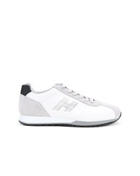 weiße Leder niedrige Sneakers von Hogan
