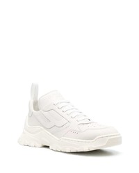 weiße Leder niedrige Sneakers von Bally