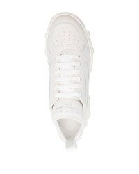 weiße Leder niedrige Sneakers von Bally