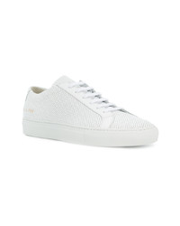 weiße Leder niedrige Sneakers von Common Projects