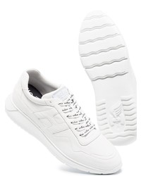 weiße Leder niedrige Sneakers von Hogan