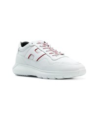 weiße Leder niedrige Sneakers von Hogan