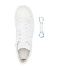 weiße Leder niedrige Sneakers von Alexander McQueen