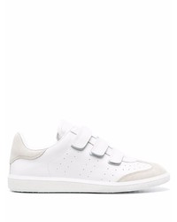 weiße Leder niedrige Sneakers von Isabel Marant