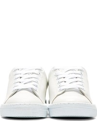 weiße Leder niedrige Sneakers von A.P.C.
