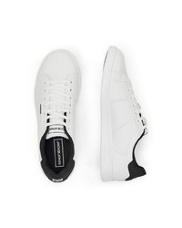 weiße Leder niedrige Sneakers von Jack & Jones