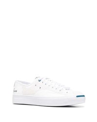 weiße Leder niedrige Sneakers von Converse