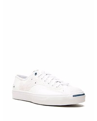 weiße Leder niedrige Sneakers von Converse