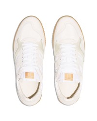 weiße Leder niedrige Sneakers von Tom Ford