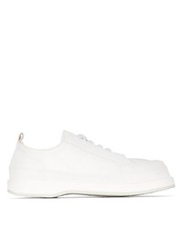 weiße Leder niedrige Sneakers von Jacquemus