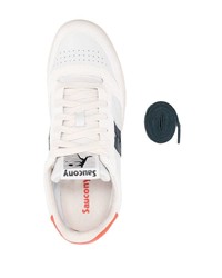 weiße Leder niedrige Sneakers von Saucony