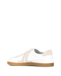 weiße Leder niedrige Sneakers von Lanvin