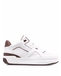 weiße Leder niedrige Sneakers von Just Don