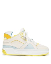 weiße Leder niedrige Sneakers von Just Don