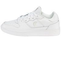 weiße Leder niedrige Sneakers von karl kani