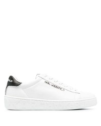 weiße Leder niedrige Sneakers von Karl Lagerfeld