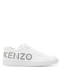 weiße Leder niedrige Sneakers von Kenzo