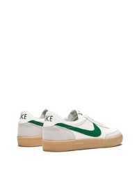 weiße Leder niedrige Sneakers von Nike