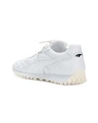 weiße Leder niedrige Sneakers von Puma